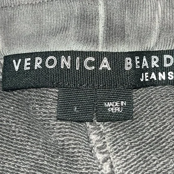 VERONICA BEARD PRESLEE SWEATPANT JOGGER 100% PIMA COTTON in CHARCOAL - EUC -  L - Picture 8 of 13